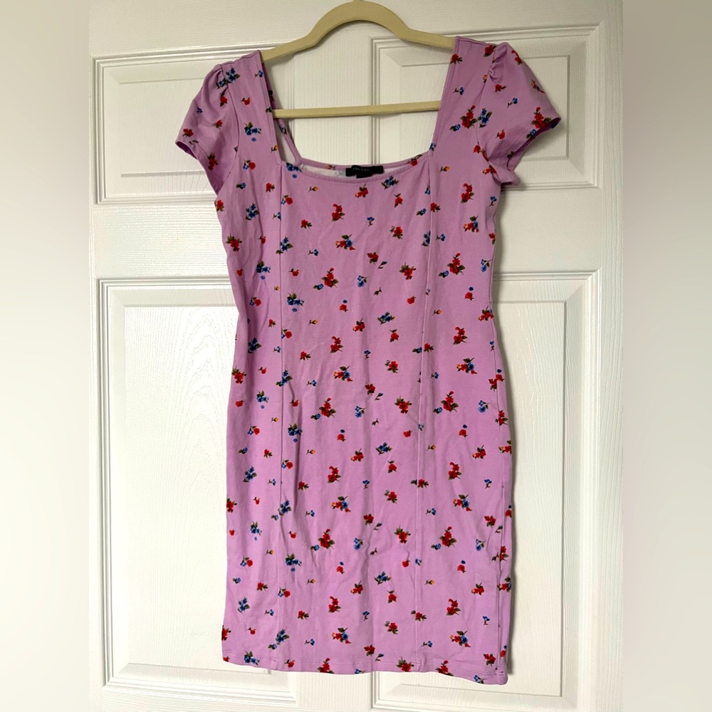 Purple Floral Dress
